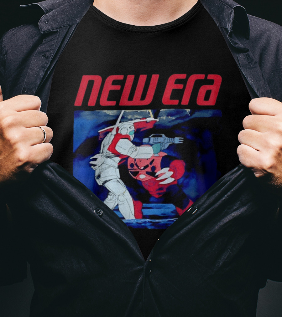 New Era Gundam 1979 Anime Battle Scene T-Shirt