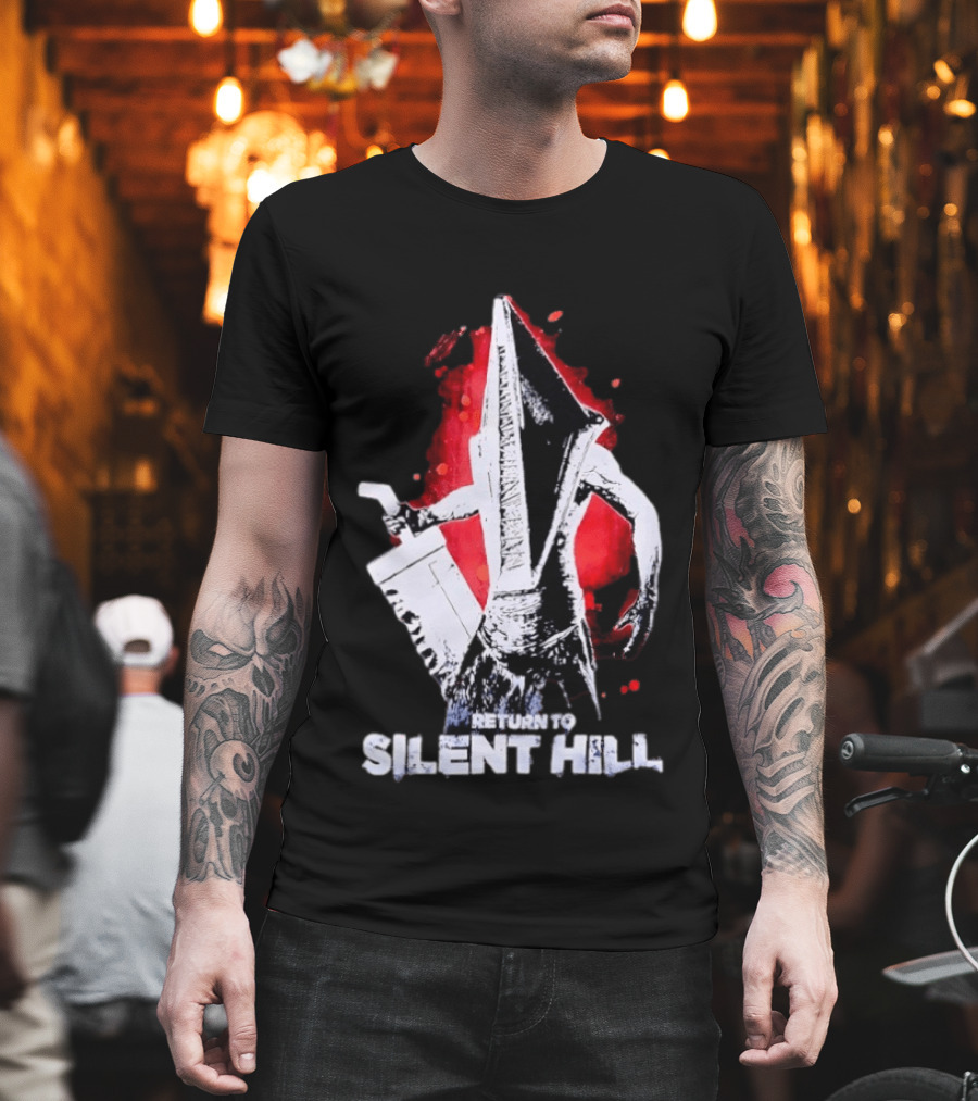 Return To Silent Hill Pyramid Head Iconic Horror T-Shirt