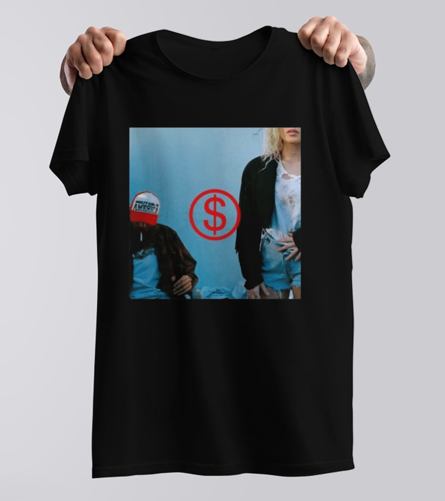 Slayyyter Worst Girl In America Vinyl CD Album Cover Red Dollar T-Shirt