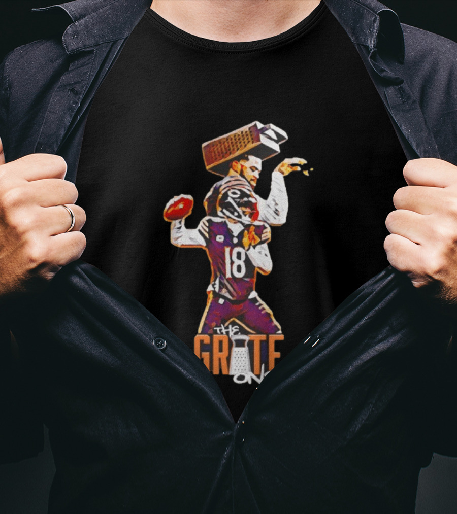 The Grate One Caleb Williams Chicago Bears Football T-Shirt