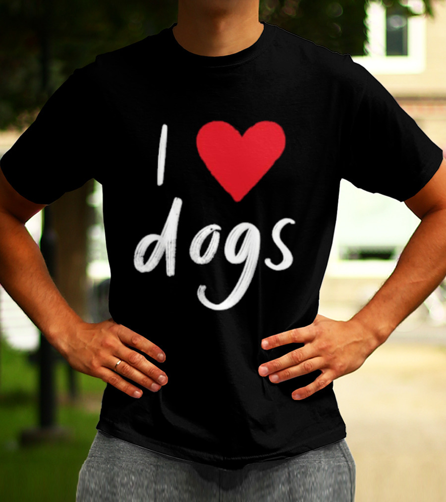 We Rate Dogs I Heart Dogs Love Canine T-Shirt