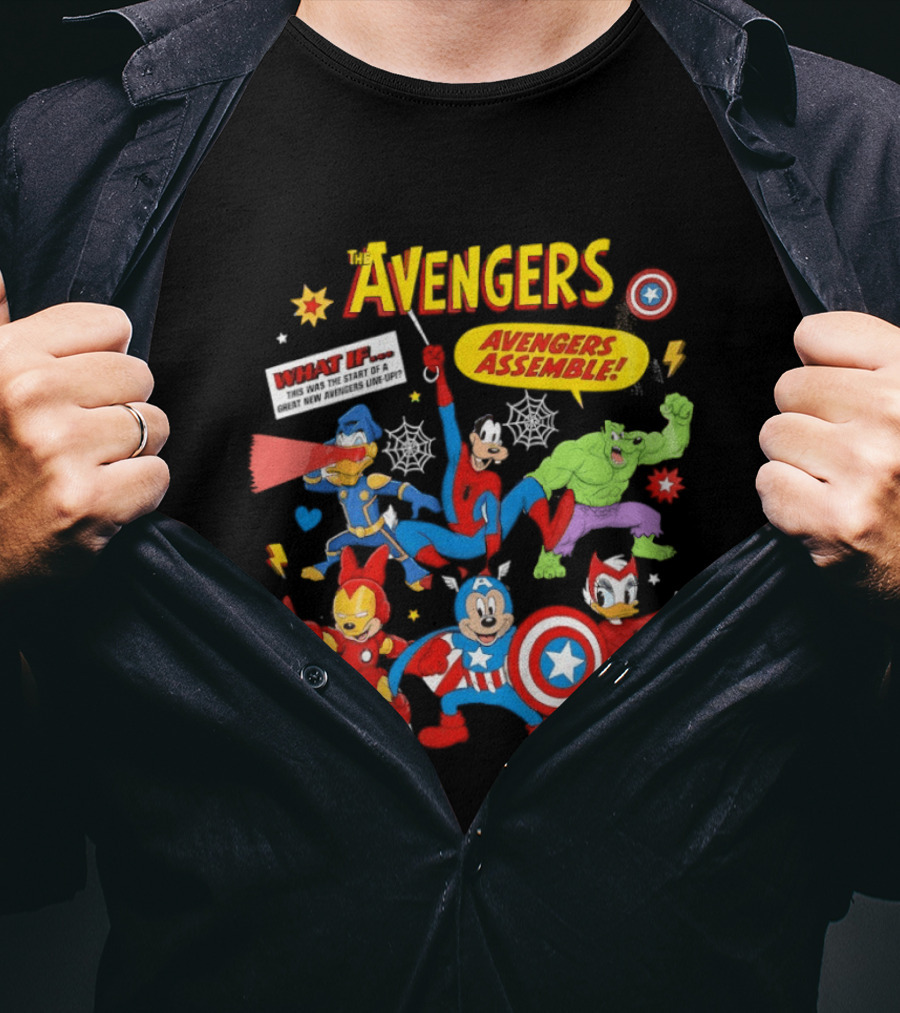 Marvel Avengers Assemble Mickey And Friends Comic Book Superheroes What If T-Shirt
