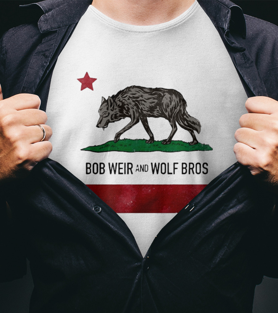 Bob Weir And Wolf Bros California Republic Wolf Star T-Shirt