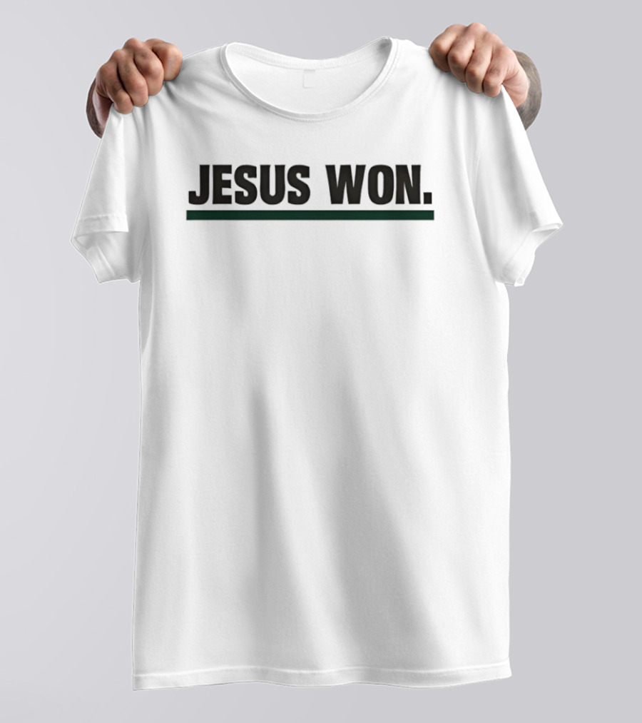 Huntington Foresters Basketball Jesus Won Victory Celebration T-Shirt
