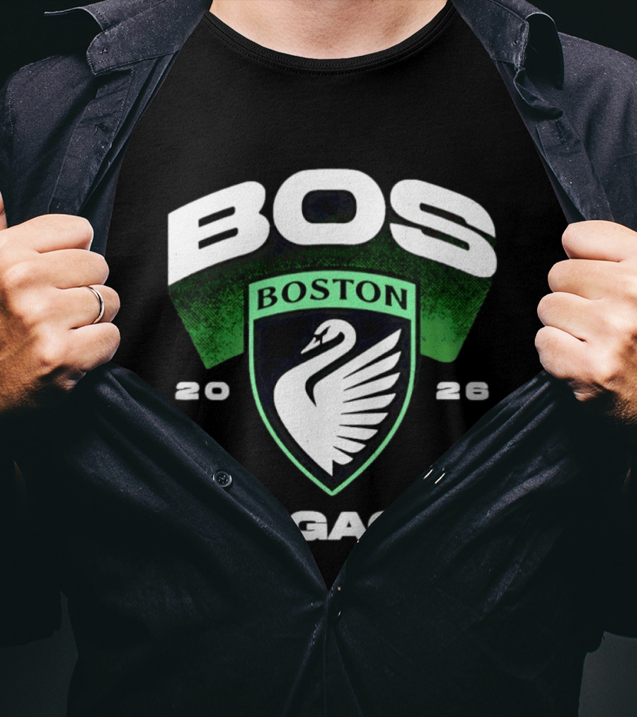 Boston Legacy FC BOS Swan Emblem 2026 T-Shirt