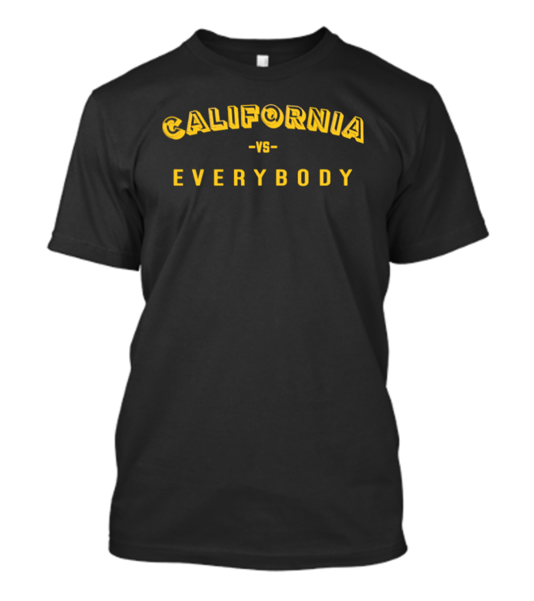 California Vs Everybody Yellow T-Shirt