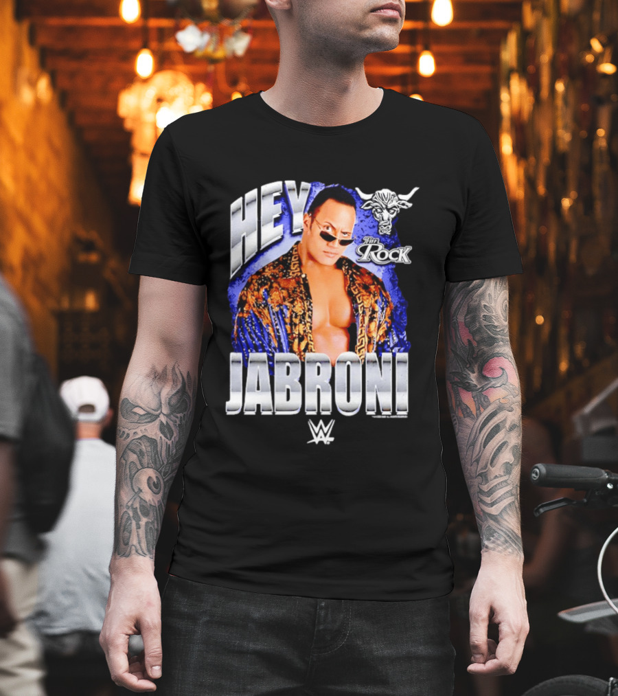 Dwayne Johnson Hey Jabroni The Rock WWE Brahma Bull T-Shirt