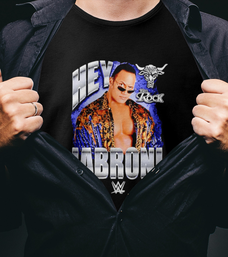 Dwayne Johnson Hey Jabroni The Rock WWE Brahma Bull T-Shirt