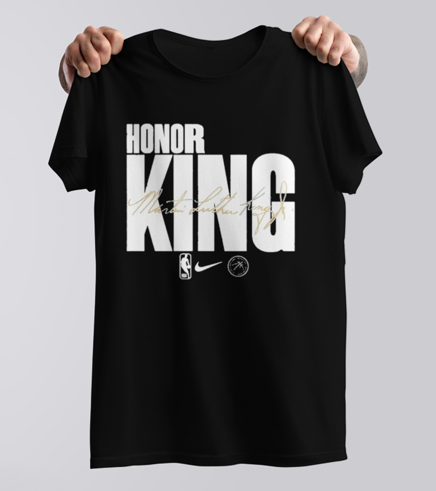 Honor King Martin Luther King Jr NBA Nike Los Angeles Lakers T-Shirt