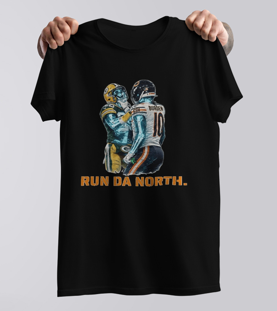 Bears Vs Packers Run Da North Luther Burden Keisean Nixon Football Clash T-Shirt
