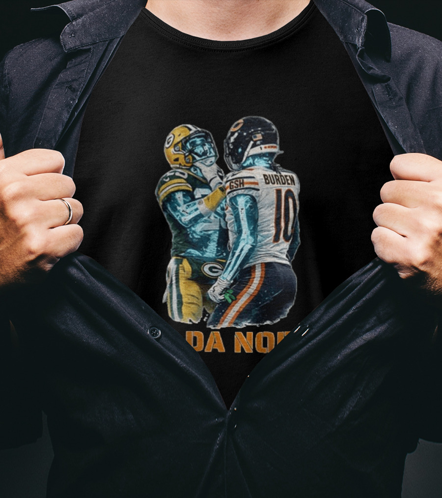 Bears Vs Packers Run Da North Luther Burden Keisean Nixon Football Clash T-Shirt