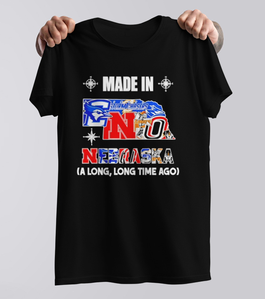 Made In Nebraska Long Time Ago College Sports State T-Shirt