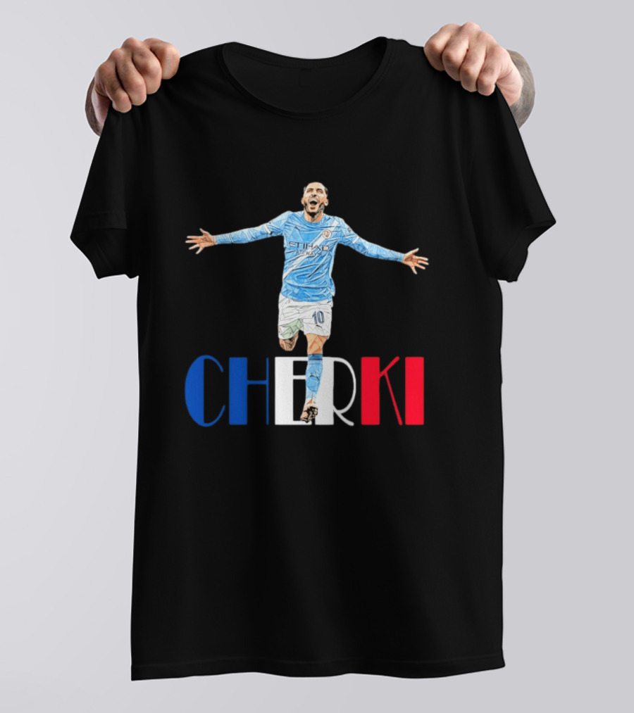 Rayan Cherki 10 Manchester City Etihad Airways T-Shirt