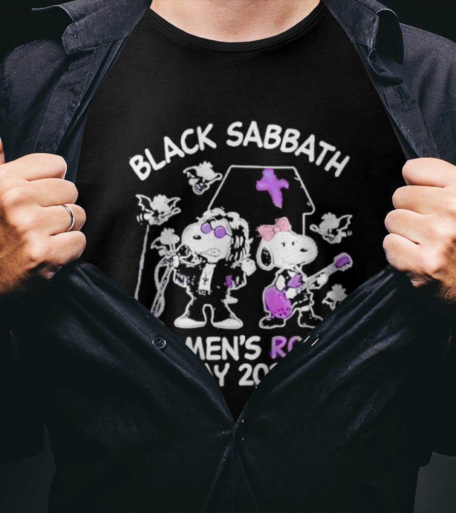Snoopy Black Sabbath Women's Rock Day 2026 T-Shirt