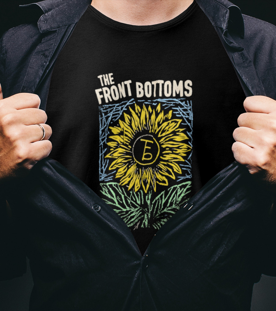 The Front Bottoms Sunflower TFBS Yellow Flower T-Shirt
