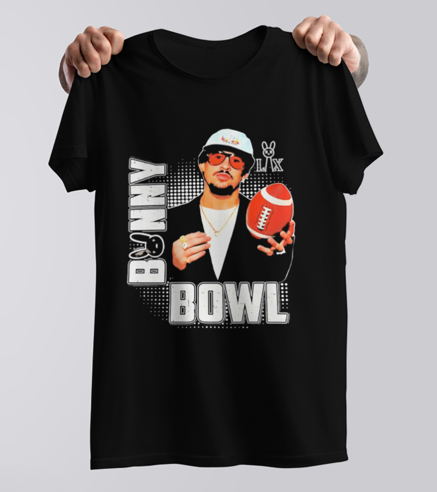 Bad Bunny Team Benito Super Bowl LIX Football Fun Wear T-Shirt