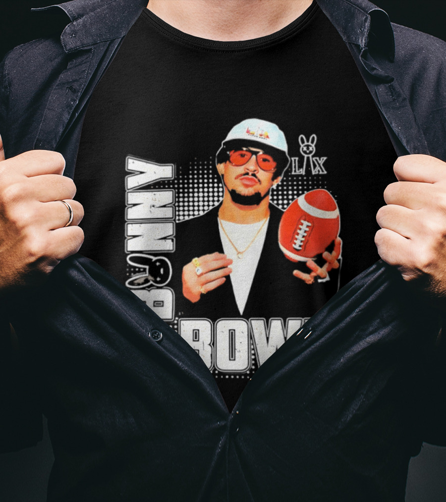 Bad Bunny Team Benito Super Bowl LIX Football Fun Wear T-Shirt