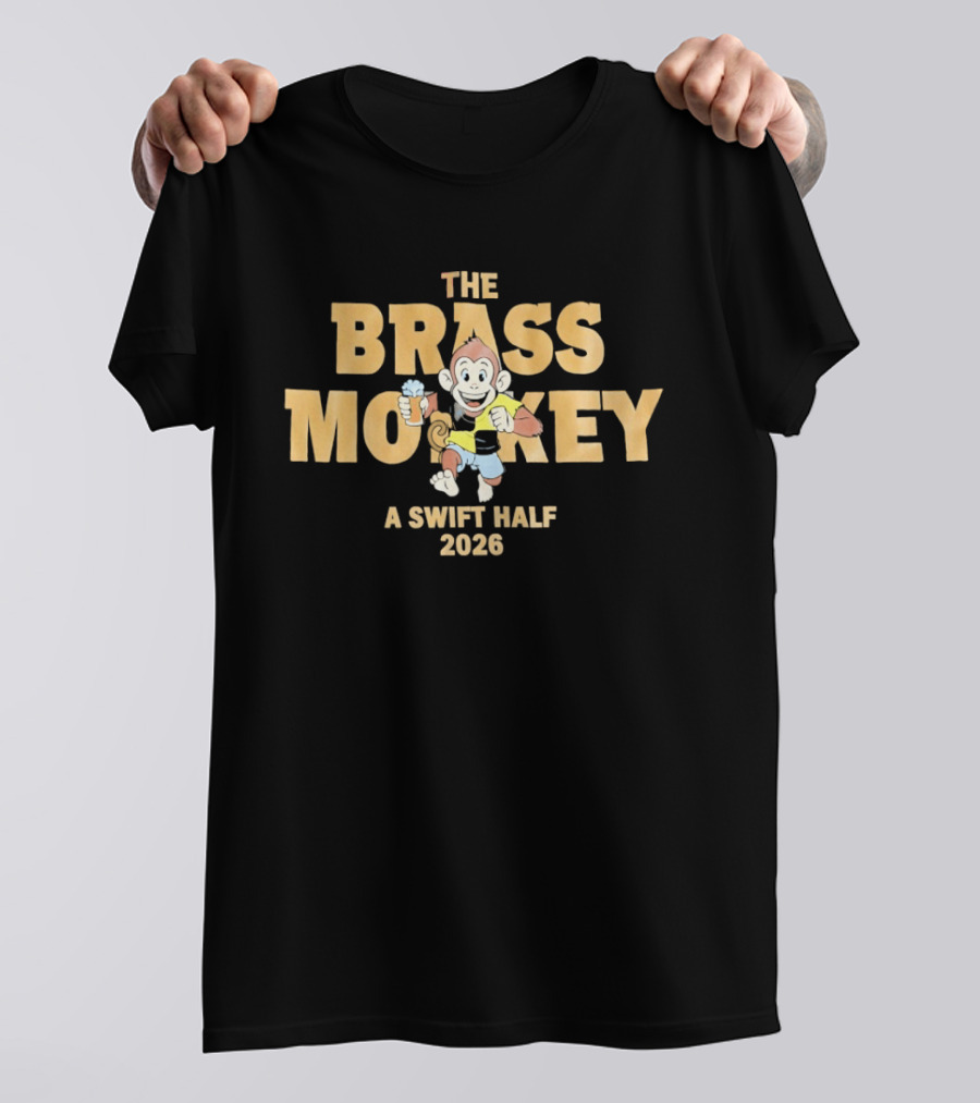 The Brass Monkey A Swift Half 2026 Beer Monkey T-Shirt