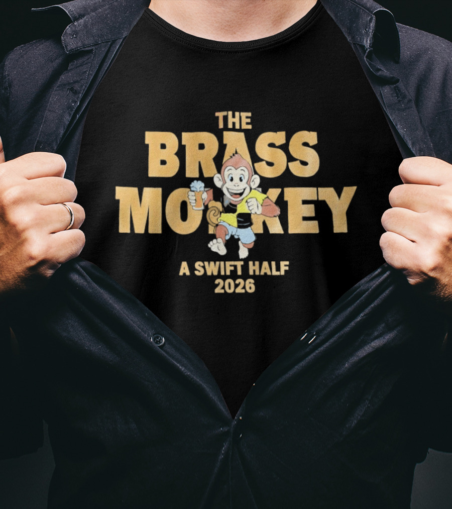 The Brass Monkey A Swift Half 2026 Beer Monkey T-Shirt