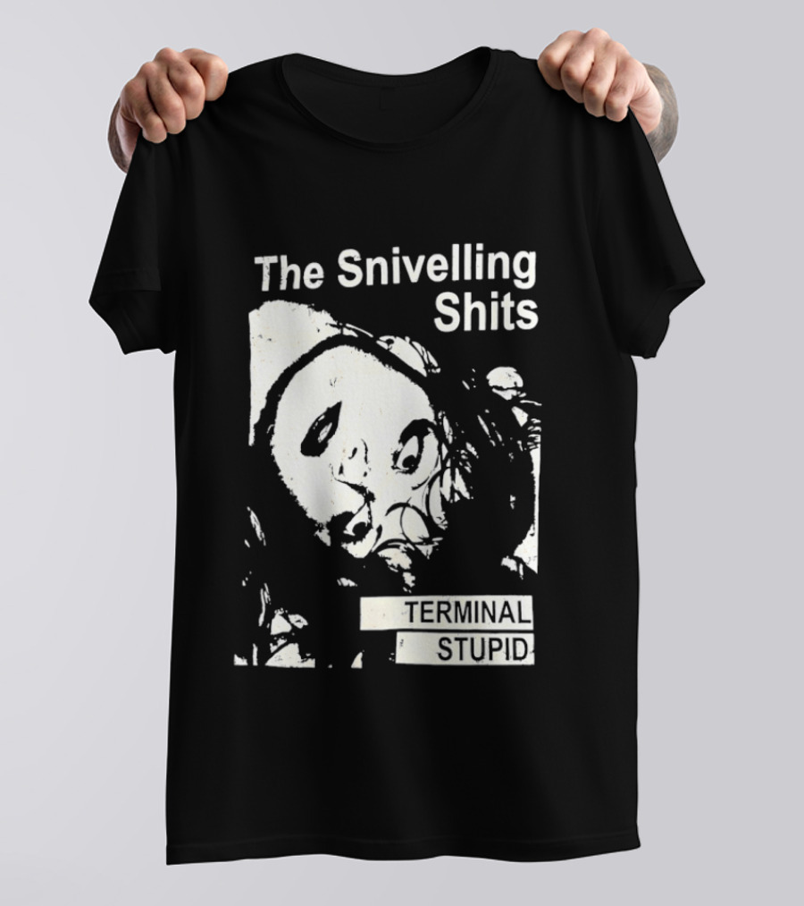 The Snivelling Shits Terminal Stupid Album Cover T-Shirt