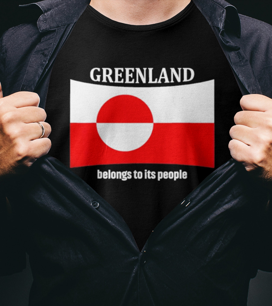 Greenland Flag Symbolizes Independence And Belonging To Its People T-Shirt