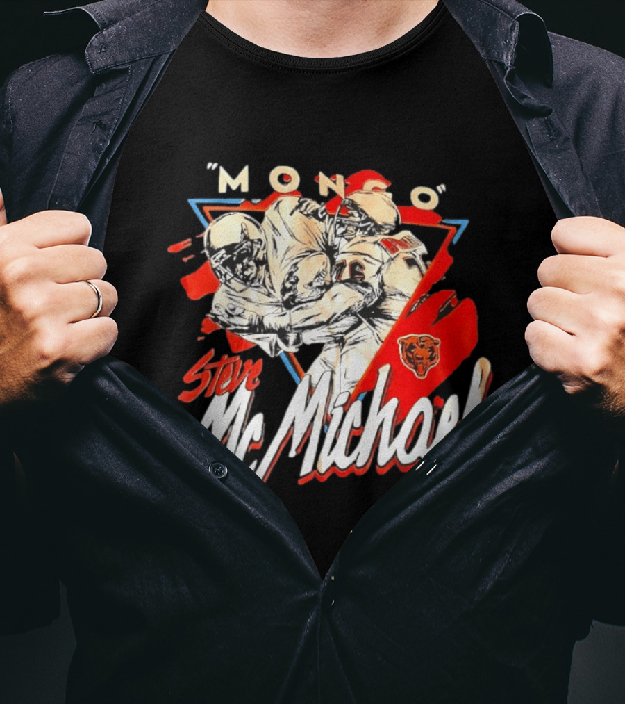 Mongo Steve McMichael Chicago Bears Football Legend T-Shirt