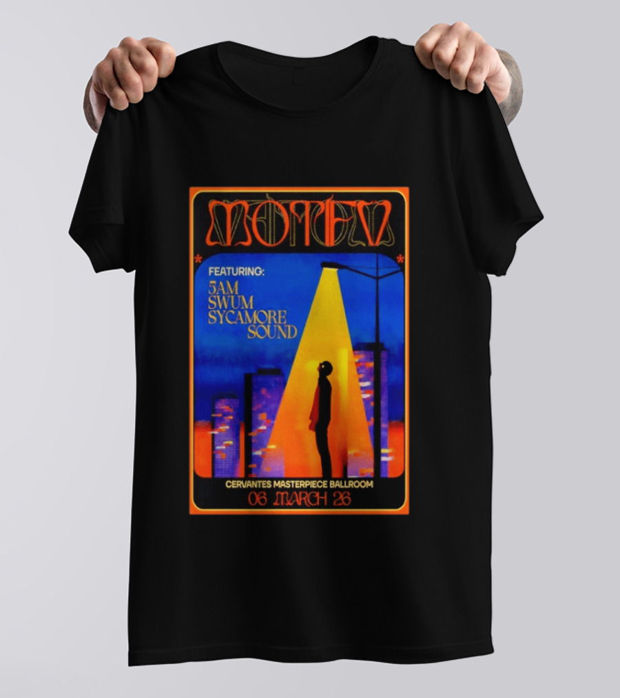 Motifv Featuring 5AM SWUM Sycamore Sound Cervantes' Masterpiece Ballroom March 6 2026 T-Shirt