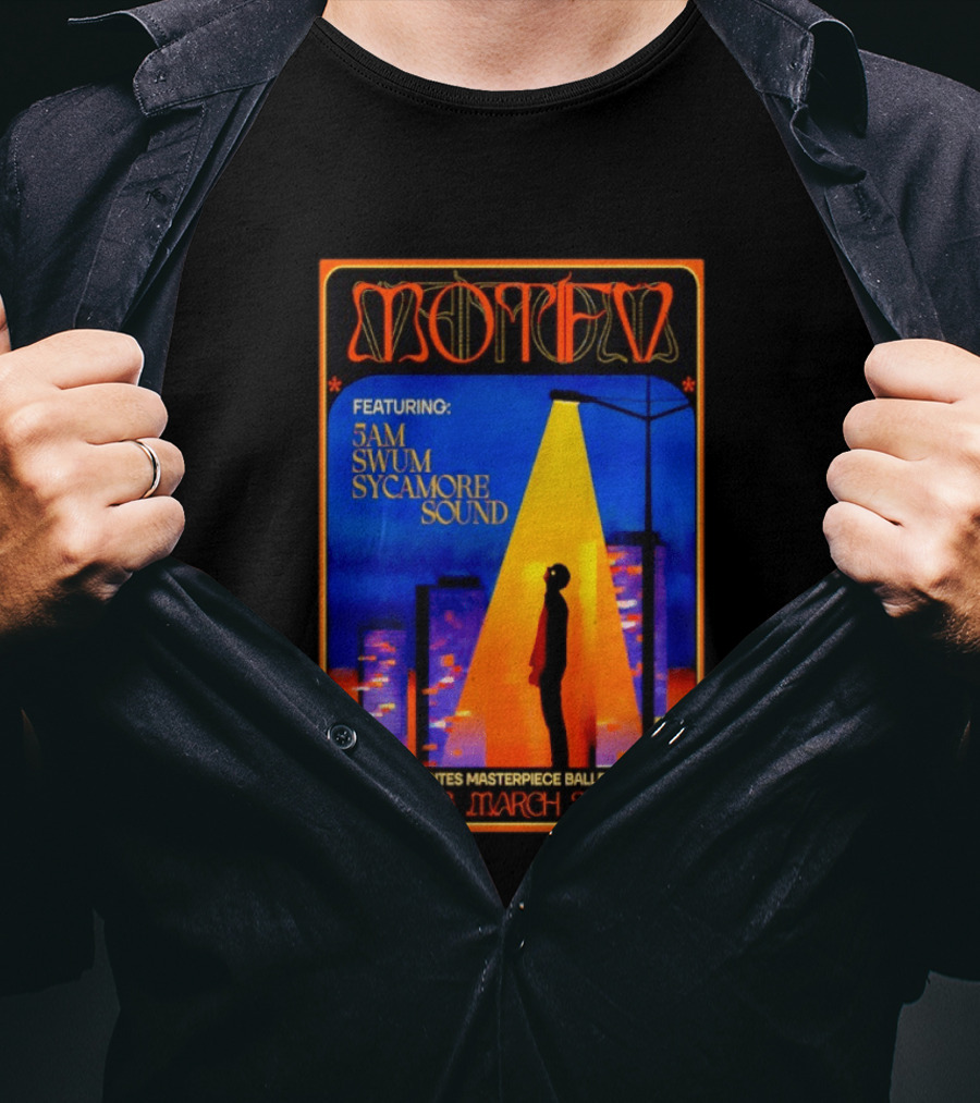 Motifv Featuring 5AM SWUM Sycamore Sound Cervantes' Masterpiece Ballroom March 6 2026 T-Shirt