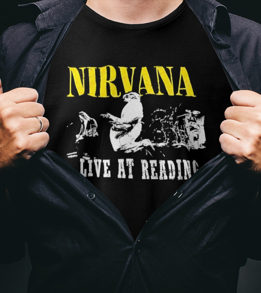 Nirvana Live At Reading Festival Iconic Performance 1992 T-Shirt
