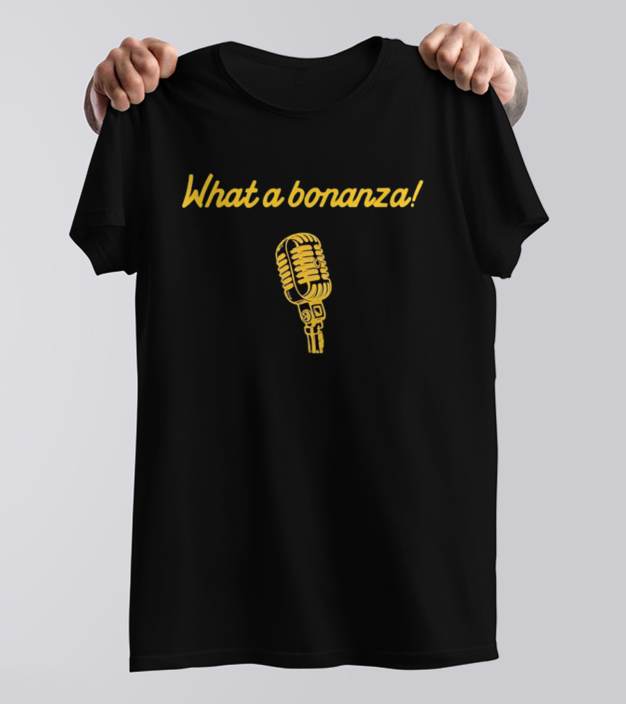 What A Bonanza California Golden Bears Microphone T-Shirt