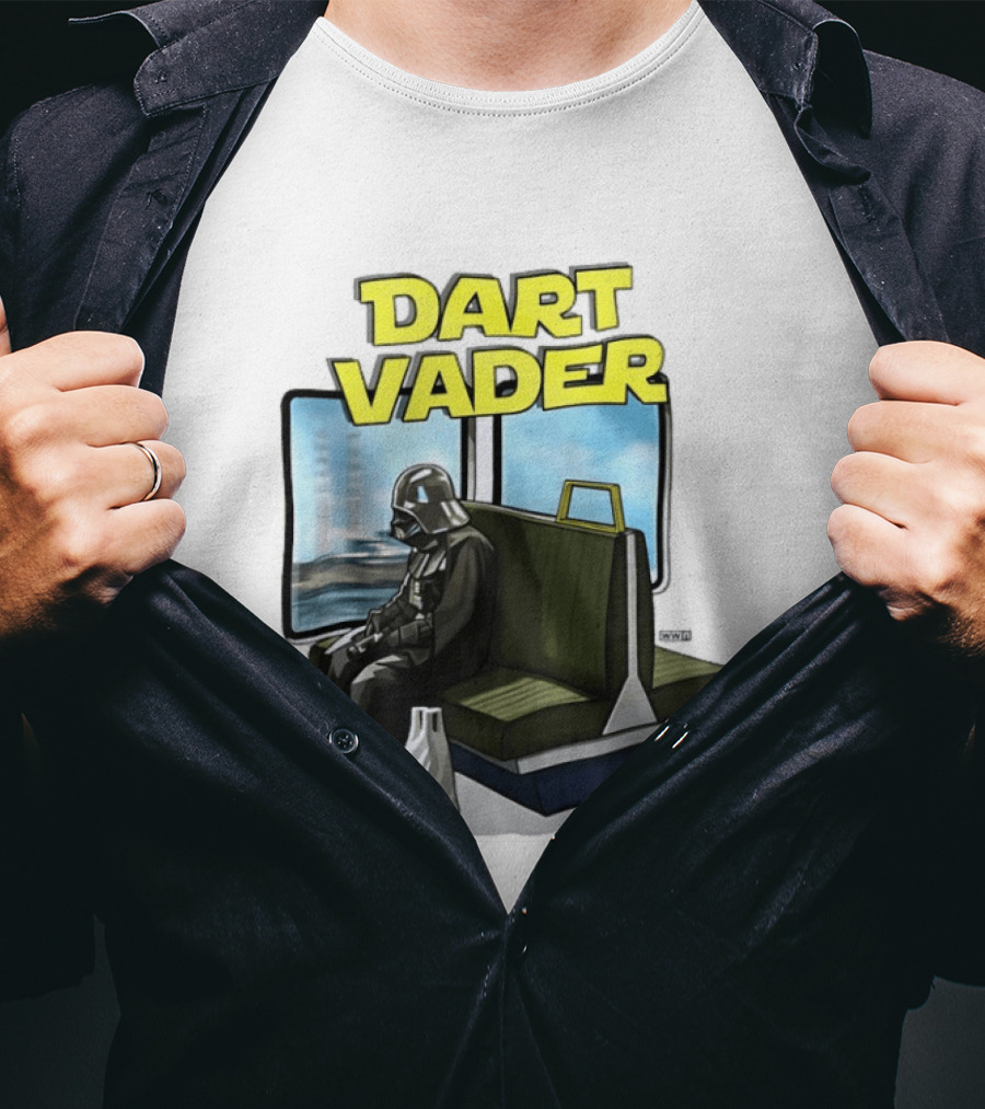 Dart Vader On Train Journey T-Shirt