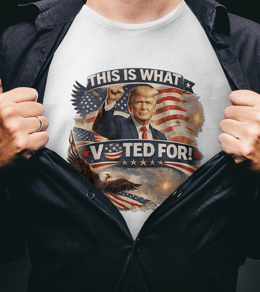 This Is What I Voted For Trump Eagle American Flag T-Shirt