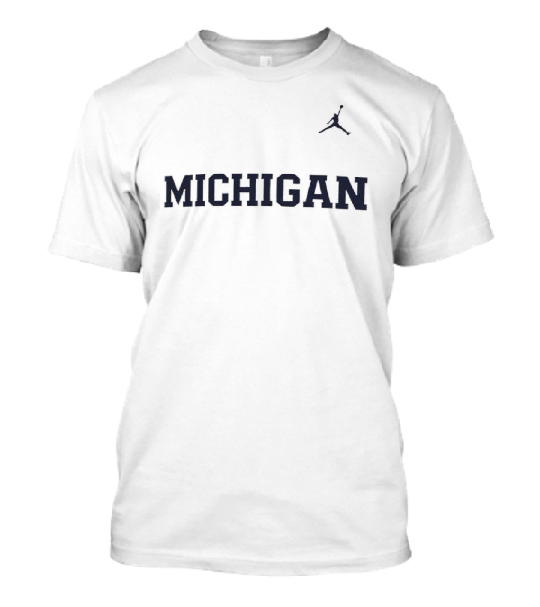 Jordan Michigan Wolverines Jumpman Wordmark T-Shirt