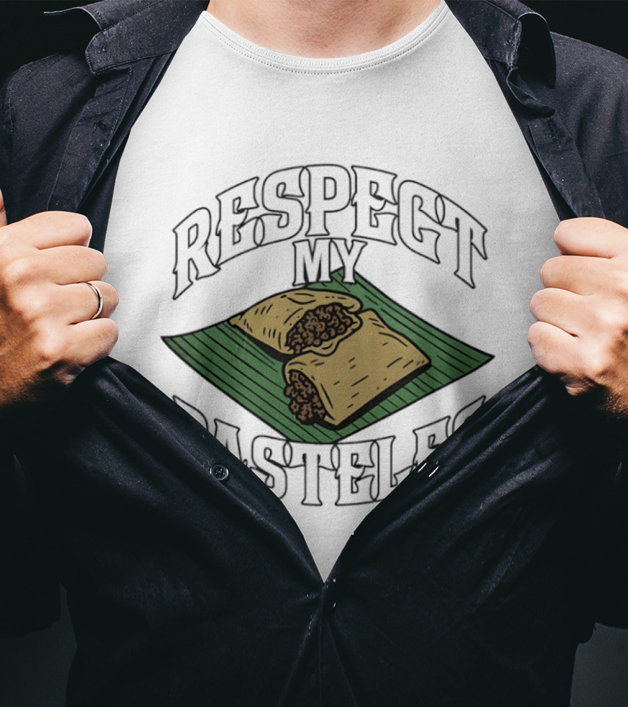 Respect My Pasteles Banana Leaf Tamale Defender T-Shirt