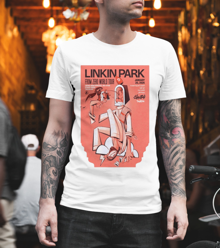 Linkin Park From Zero World Tour Yas Island January 20 2026 T-Shirt