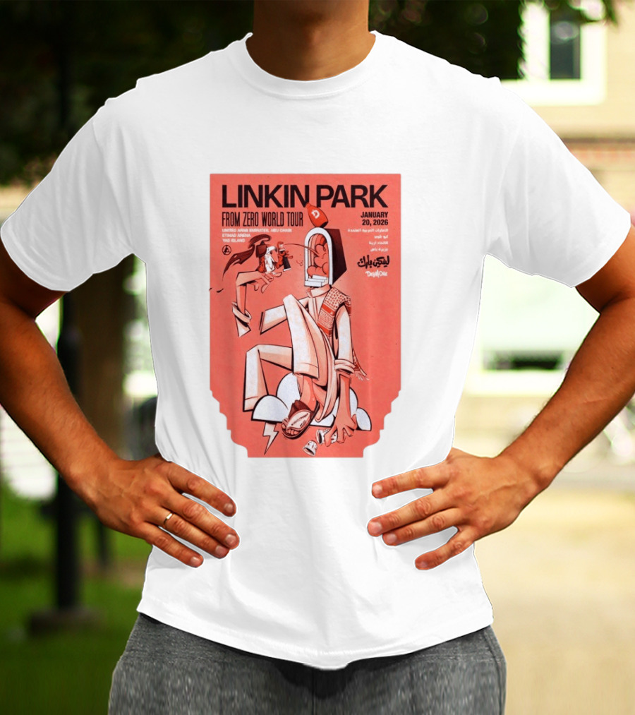 Linkin Park From Zero World Tour Yas Island January 20 2026 T-Shirt