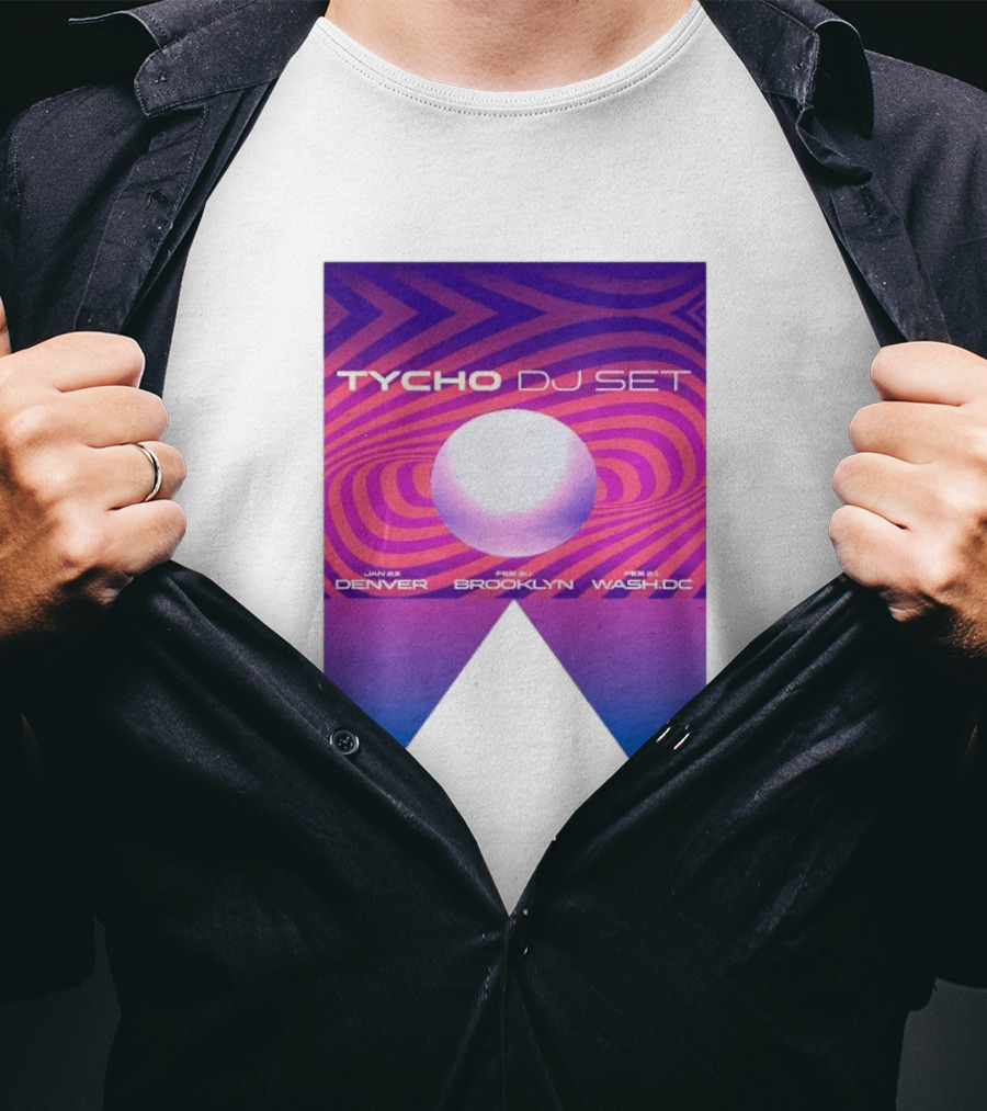 Tycho DJ Set Tour Jan Feb 2026 Denver Brooklyn DC T-Shirt