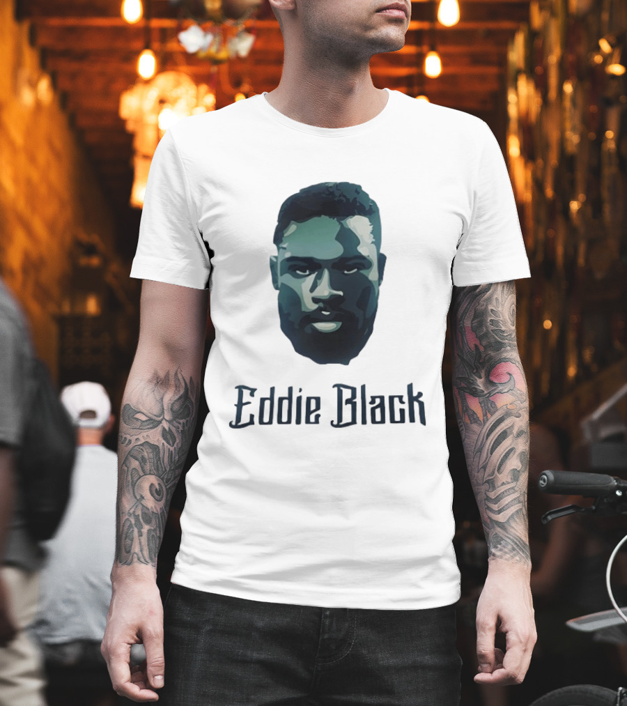 Eddie Black Big Head T-Shirt