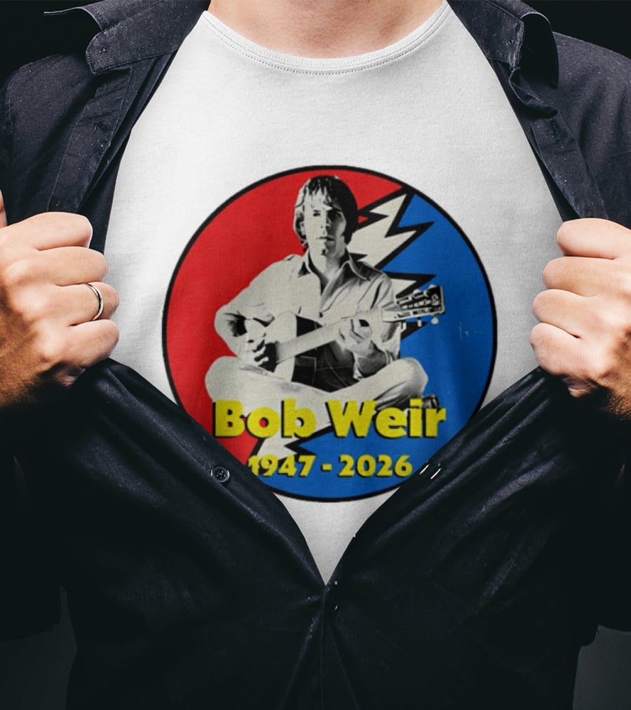 Bob Weir 1947 2026 Grateful Dead Lightning Bolt T-Shirt