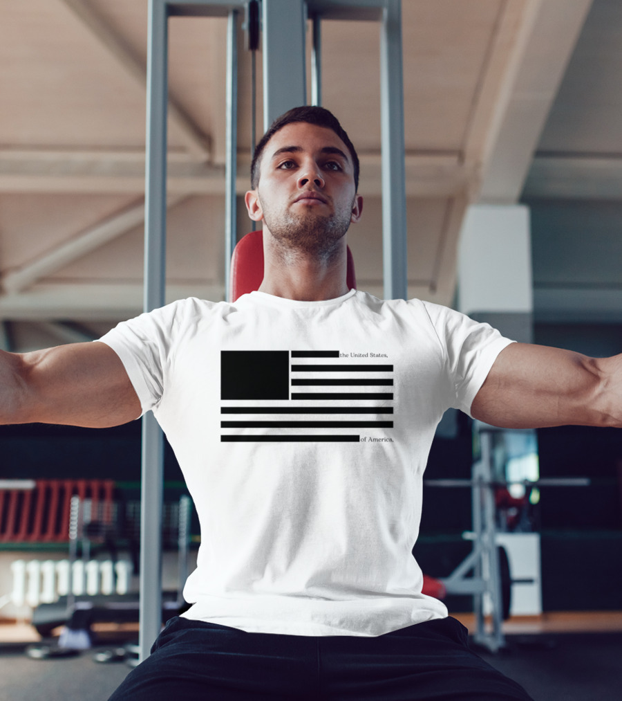 Redacted United States Flag With Blocked Epstein T-Shirt