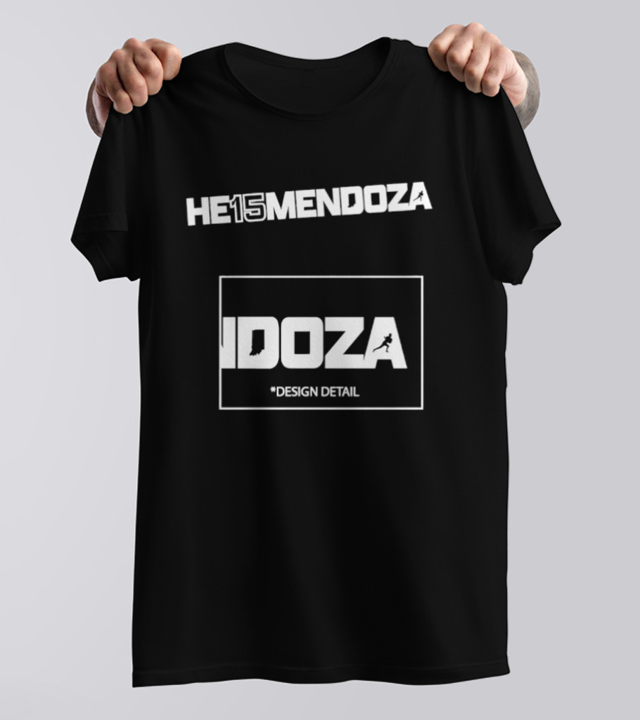 HE15MENDOZA Idoza Indiana Hoosier Football Detail T-Shirt