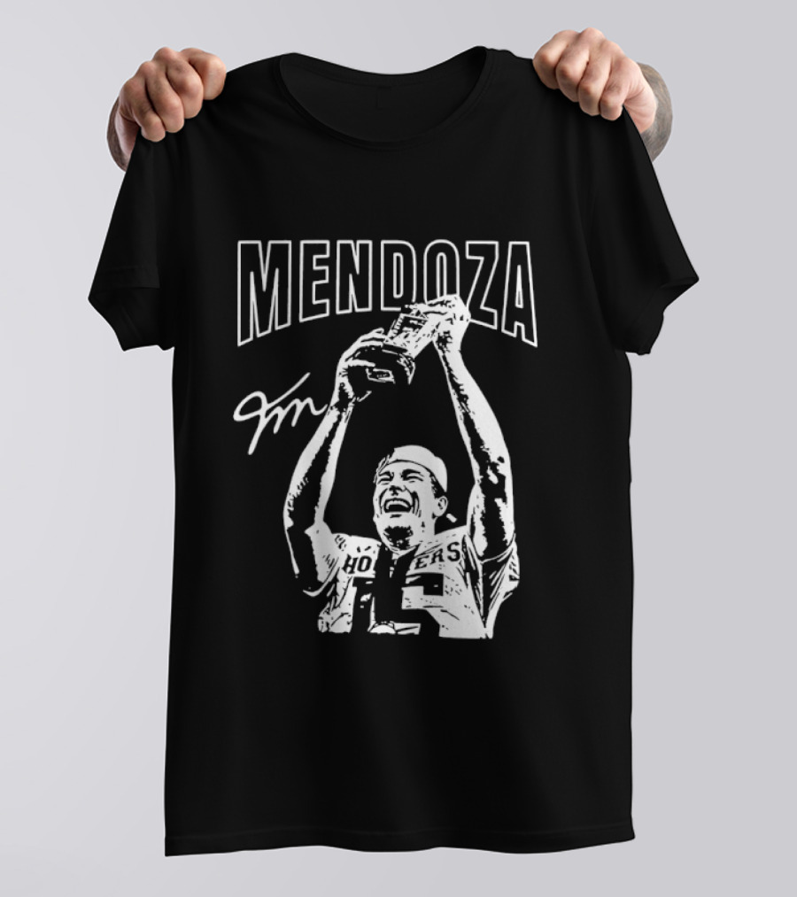 Mendoza Hoosiers Football Trophy Celebration T-Shirt