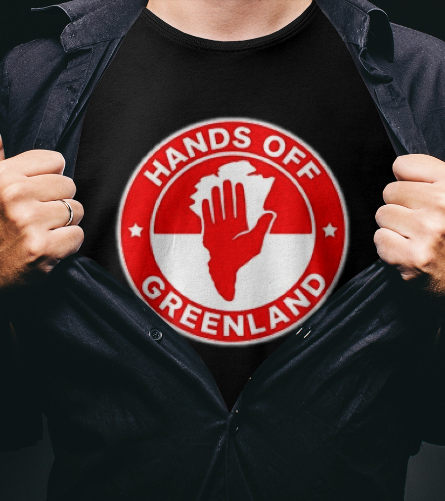 Hands Off Greenland Red Circle T-Shirt