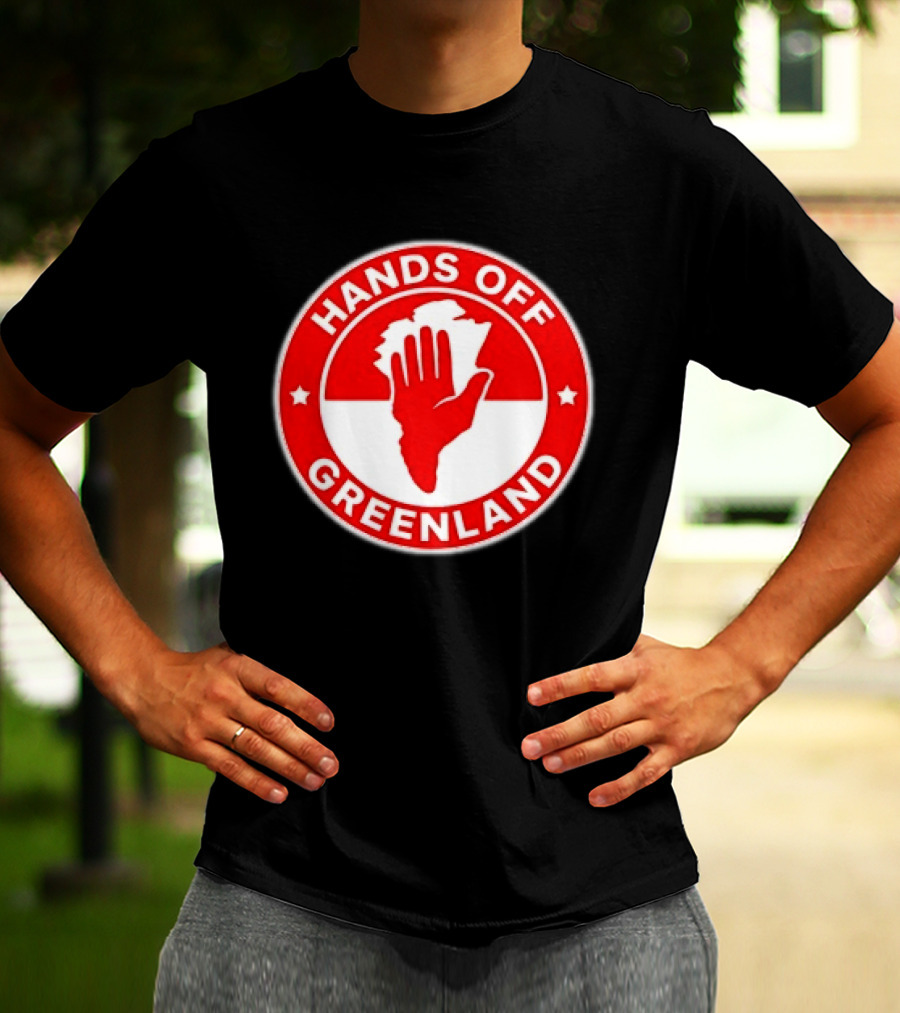 Hands Off Greenland Red Circle T-Shirt