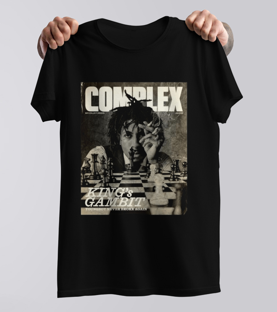 COMPLEX Magazine King's Gambit YoungBoy Never Broke Again January 2026 T-Shirt