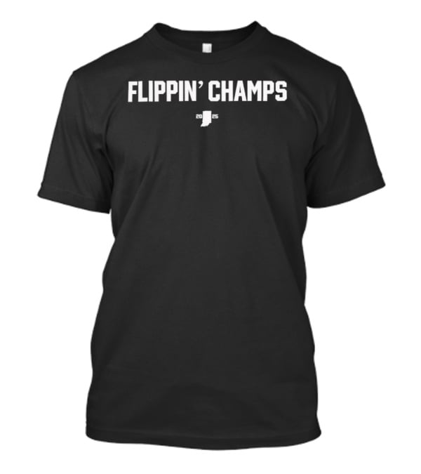 Indiana Hoosiers Flippin' Champs Football 2025 T-Shirt