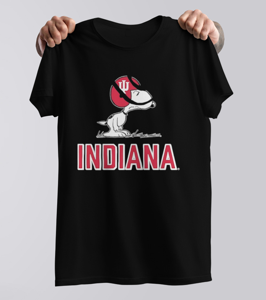 Snoopy Indiana Hoosiers Football Peanuts IU T-Shirt