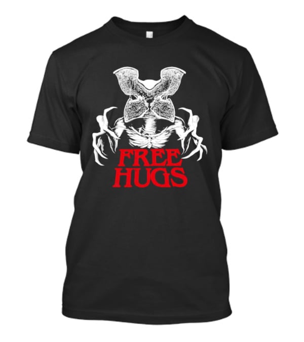 Free Hugs Upside Down Stranger Things Demogorgon T-Shirt