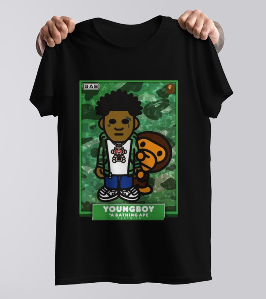 YOUNGBOY A Bathing Ape BAPE Milo Collaboration T-Shirt