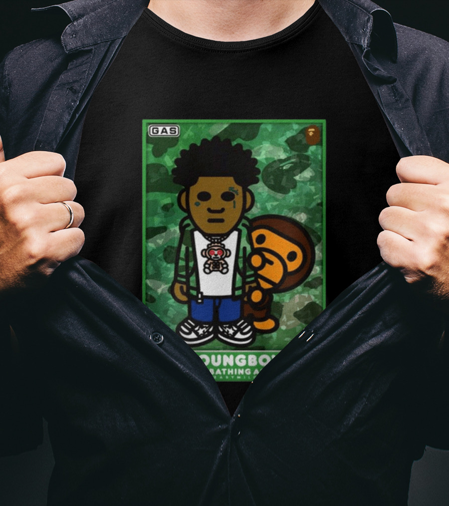 YOUNGBOY A Bathing Ape BAPE Milo Collaboration T-Shirt